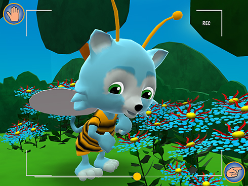 Bebe is Destracted by Flowers